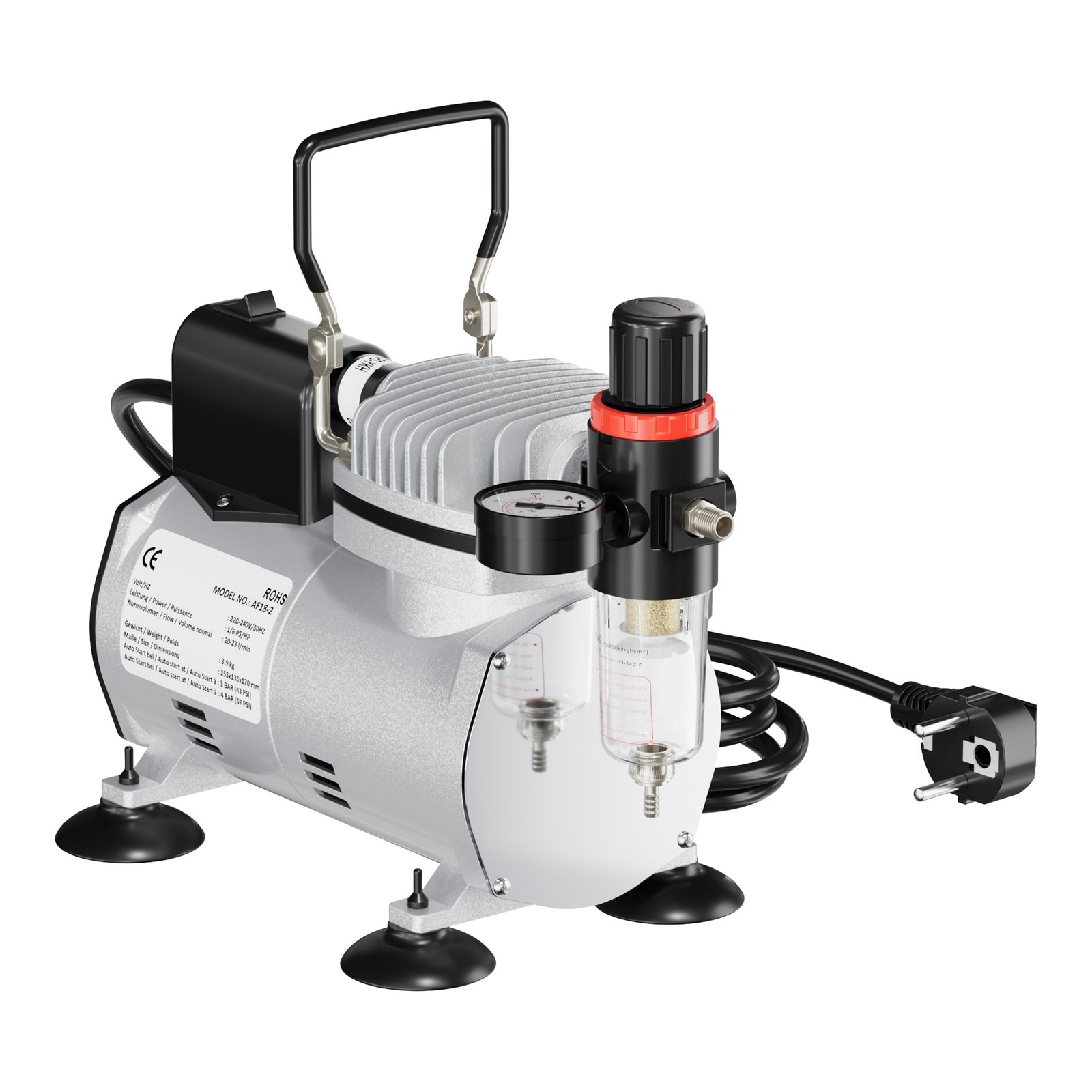 Compressore per aerografo Fengda AS-18-2 essenziale senza serbatoio