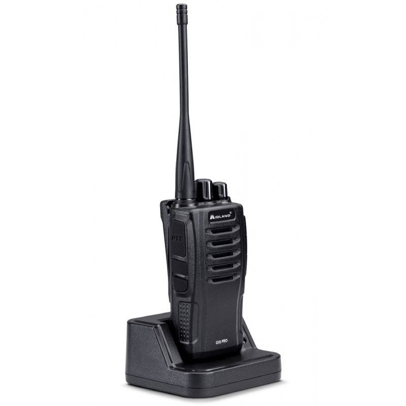 Radio Midland G10 Pro antiurto senza display con selettore canali a scatto meccanico