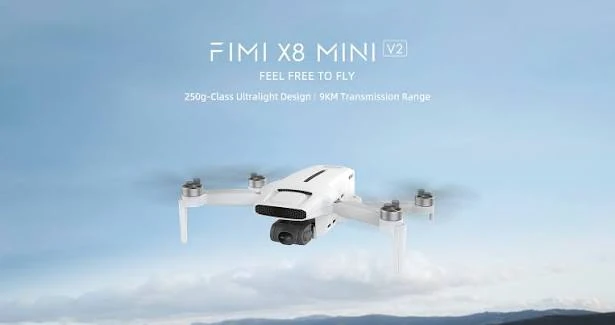 FIMI X8 Mini V2 drone economico 4K con stabilizzatore meccanico gimbal a 3 assi