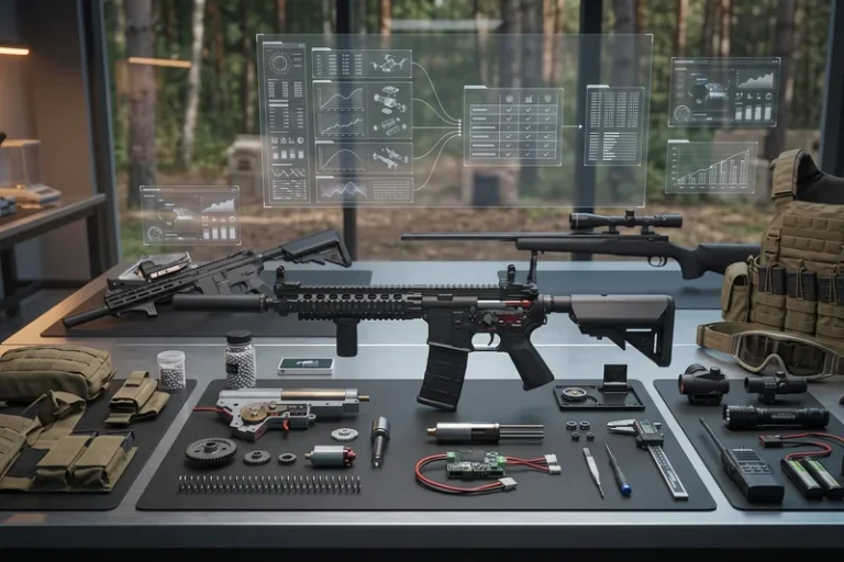 Repliche softair ASG, analisi meccanica dei gearbox e buffetteria tattica a norma di legge