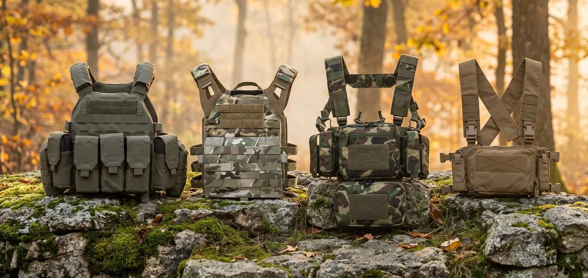 Catalogo offerte gilet tattici, plate carrier modulari e chest rig per softair su AliExpress: ampia scelta di mimetismi e componenti tattici economici