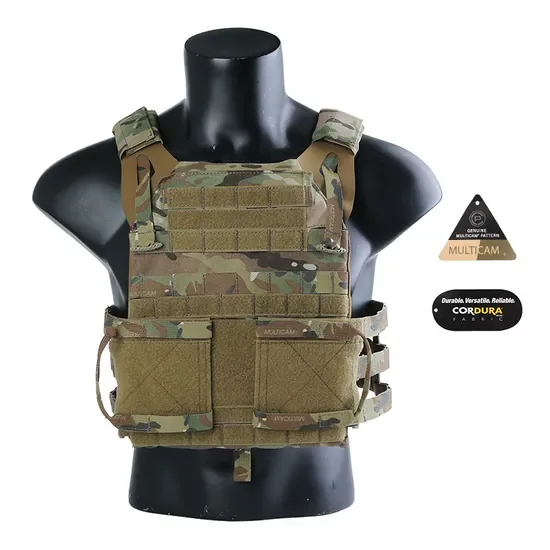 EmersonGear JPC 2.0 modello EM7436 in Cordura 500D: plate carrier leggero con cummerbund scheletrato e sistema placard per softair in Italia