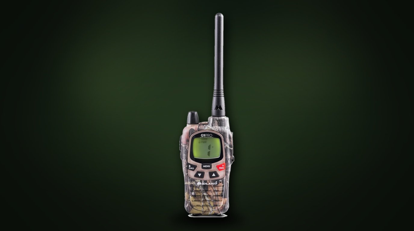 Midland Walkie Talkie G9 PRO radio bibanda PMR446 e LPD impermeabile IPX4 per softair ed escursionismo