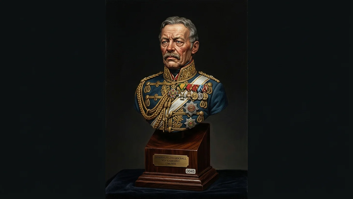 Busto storico militare scala 1/10 pittura accademica incarnato e decorazioni uniformologiche